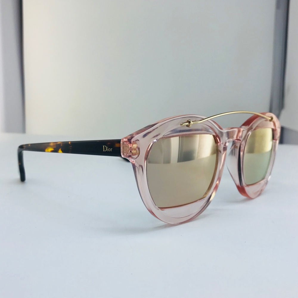 NWT Dior DiorMania 1 N710J Rose Grey Sunglasses - Picture 4 of 8